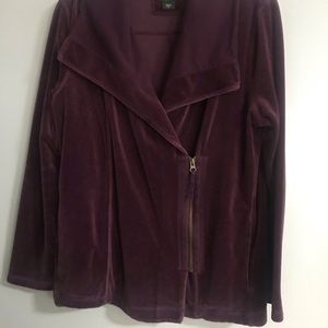 Merlot colored Valore zip up jacket